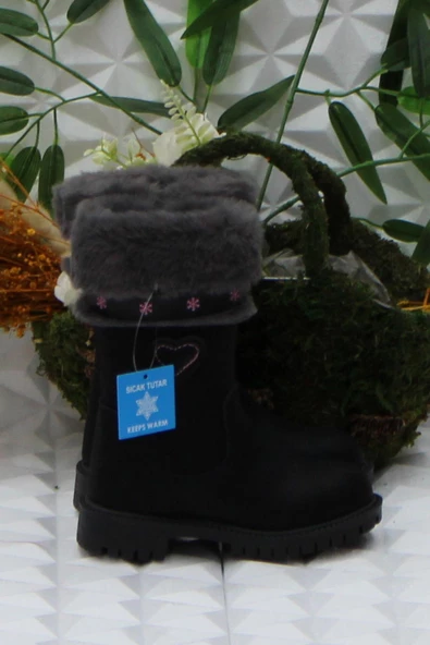 Polaris Noes Siyah Rahat Orijinal Ürün Kız Çocuk Çizmesi - Resim 2