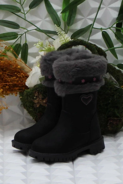 Polaris Noes Siyah Rahat Orijinal Ürün Kız Çocuk Çizmesi - Resim 3