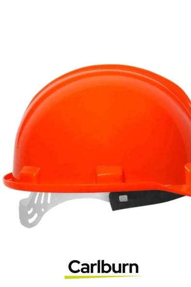 CE Belgeli Dayanıklı Ter Bantlı Ayarlanabilir Şantiye İnşaat İş Güvenliği Turuncu Emniyet Bareti - 5