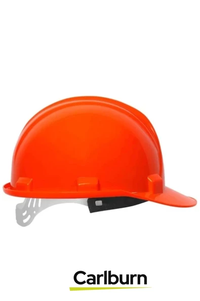 CE Belgeli Dayanıklı Ter Bantlı Ayarlanabilir Şantiye İnşaat İş Güvenliği Turuncu Emniyet Bareti - 2