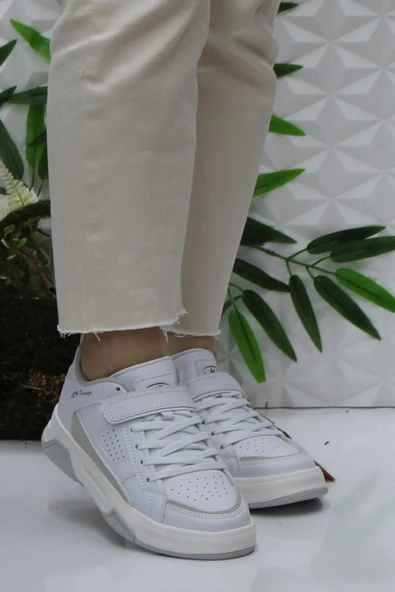 M.P 2083 Beyaz Rahat Orijinal Ürün Sneaker Kadın Ayakkabı - Resim 2