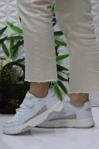 M.P 2083 Beyaz Rahat Orijinal Ürün Sneaker Kadın Ayakkabı - Resim 3