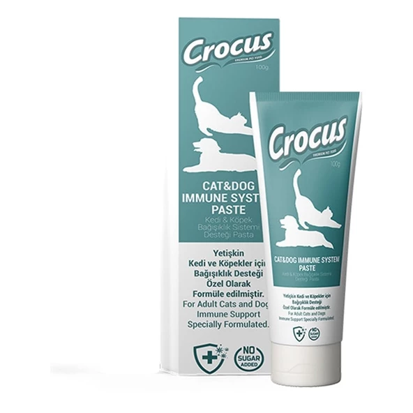 Crocus İmmune System Bağışıklık Destekleyici Kedi ve Köpek Macunu 100 Gr