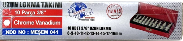 Meşem Uzun Derin Lokma Takımı Seti 3/8" İnç 10 Parça - 3