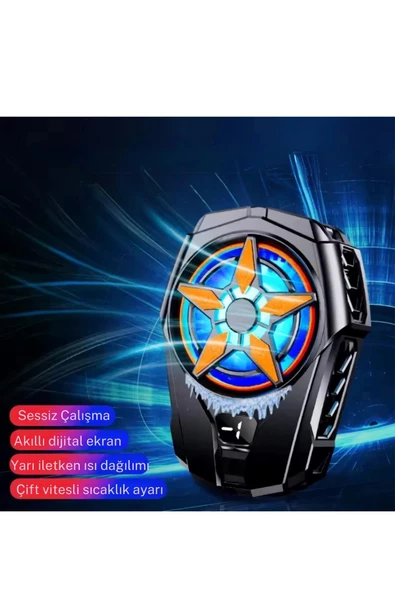 Fanlı Telefon Soğutucu RGB Işıklı Xiaomi Redmi Note 13 Pro Uyumlu - 2