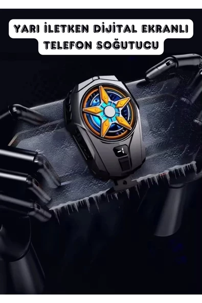 Fanlı Telefon Soğutucu RGB Işıklı Xiaomi Redmi Note 13 Pro Uyumlu