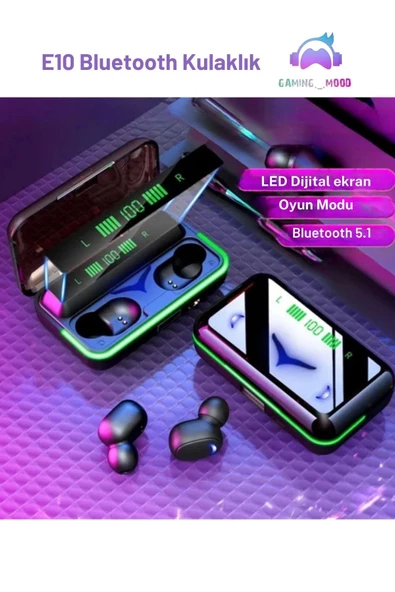 Samsung Galaxy A54 Uyumlu Bluetooth 5.1 Mikrofonlu Led Göstergeli Gamer Kulak İçi Kulaklık