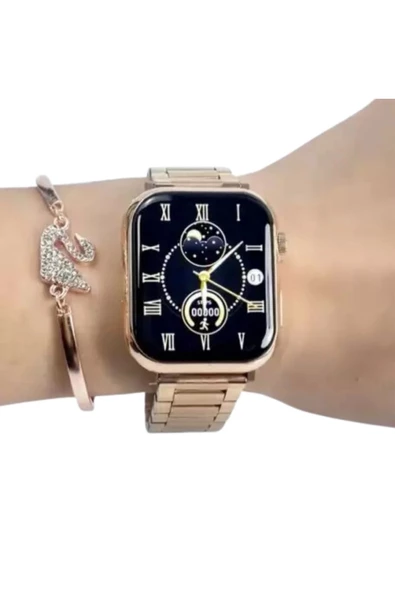 G9 Mini New Gift Box Kadın Akıllı Saat 3 Kordon Bileklik Hediyeli Saat 3 Strap - Resim 4