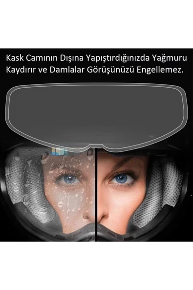 Özel Seri Tam/Yarım/Açık Motor Kaskı Yağmur Kaydırıcı - 2