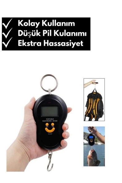 Özel Üretim Elektronik Dijital El Kantarı 50 Kg Terazi Tartı 10 gr Hassasiyet - 3