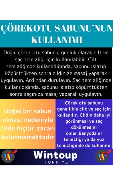 Özel Üretim %100 Doğal Bitkisel Cilt Temizliği&Saç Dökülmesine Karşı Etkili Çörek Otu Sabunu 5 Adet - 4