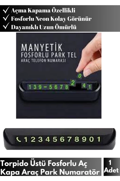 Özel Üretim Otomatik Modellerle Uyumlu Oto Ayarlanabilir Fosforlu Neon Araç Numaratör Park Tel ürün görseli