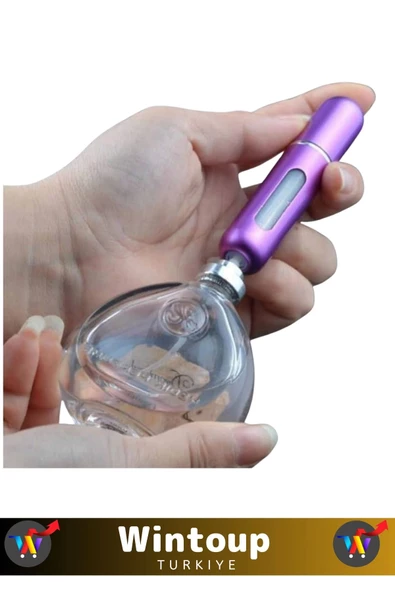 Özel Üretim Gündelik&Seyahat Tipi Taşınabilir Mini Cep Parfüm Şişesi Çanta İçi Tasarım 3 Adet 5 Ml - 5