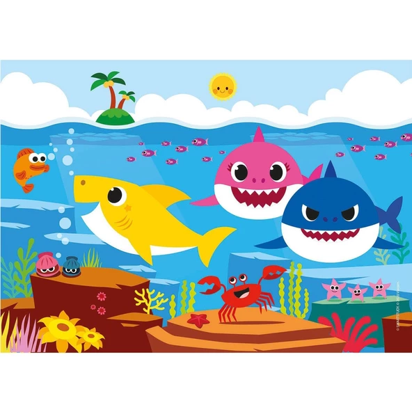Clementoni 2 Adet 20 Parçalı Baby Shark Yapboz Baby Shark Puzzle Clementoni 3 Yaş ve Üzeri Çocuk Yapbozları - 2