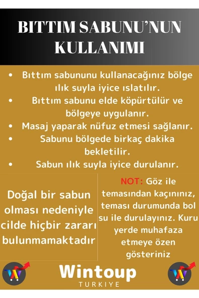 Özel Üretim %100 Doğal Saç Dökülmesine Karşı Etkili Tüm Vücut İçin Uygun Bıttım Sabunu 5 Adet - 4