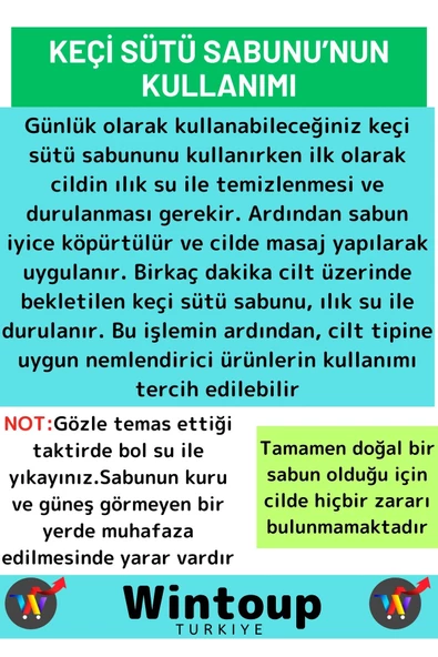 Özel Üretim %100 Saf Doğal Cilt Dostu Yüz Cilt Saç Vücut Kullanımı Bitkisel Keçi Sütü Sabunu 4 Adet - 3