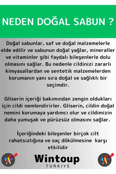 Özel Üretim %100 Doğal Nemlendirici Cilt Sorunları İçin Yüz Cilt Saç Vücut Bitkisel Kil Sabunu 5 Adt - 4