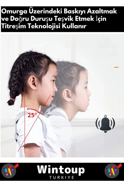 Premium Seri Tüm Yaşlar İçin Şarjlı Titreşimli Sensörlü Duruş Bozukluğu Düzeltme Korsesi - 2