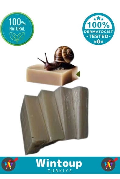 Özel Üretim Cilde Mucizevi Etkili Bitkisel %100 Doğal El Yüz Vücut Kullanım Salyangoz Sabunu 3'lü - Resim 5