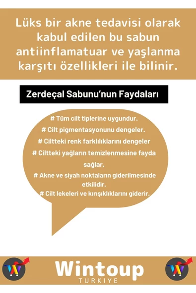 Doğal %100 Saf Özel Üretim Saç Cilt Vücut Kullanım Tonik Etkili Zerdeçal Sabunu 3 Adet - 3