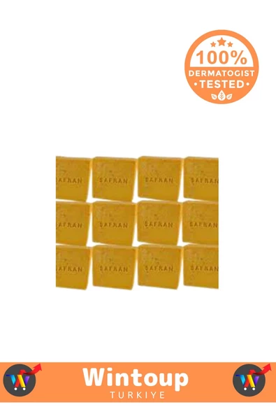 Özel Üretim %100 Doğal Cilt Onarıcı Tüm Vücut İçin Uygun Safran Sabunu 5 Adet - 4