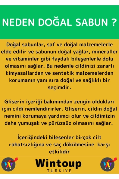 Özel Üretim %100 Doğal Cilt Sorunlarında Etkili Cilt Yüz Saç Vücut Bitkisel Aynısefa Sabunu 5 Adet - 4