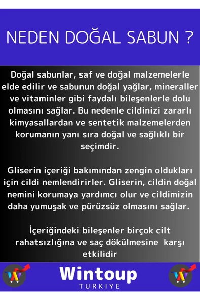 Özel Üretim %100 Doğal Saç Cilt Vücuda Etkili 10 Adet Bitkisel Organik Sabun - 3