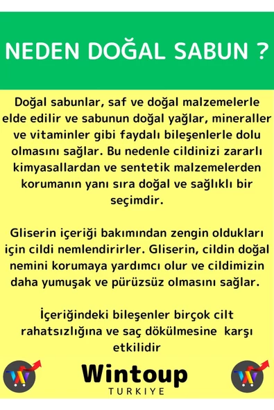 Bitkisel Sarı Kantaron Sabunu Doğal Üretim Tüm Cilt Tipleri İçin Uygun 3 Adet - 4