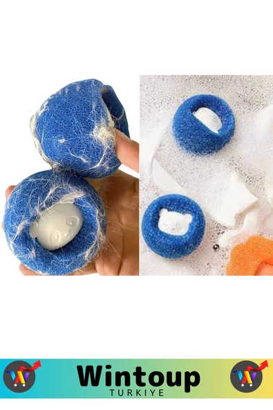 Premium Çamaşır Makinesi Tüy Toz Kıl Toplama Topu Temizlenebilir&Tekrar Kullanılabilir 5'li Set - 3
