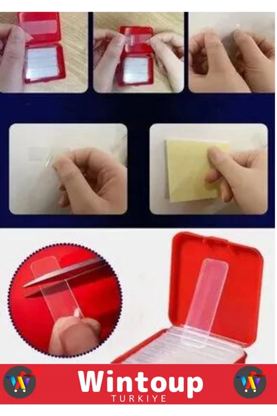 Özel Üretim Ultra Güçlü Suya Dayanıklı Temizlenip Tekrar Kullanılabilen Nano Jel Bant 60'lı Kutu - 3