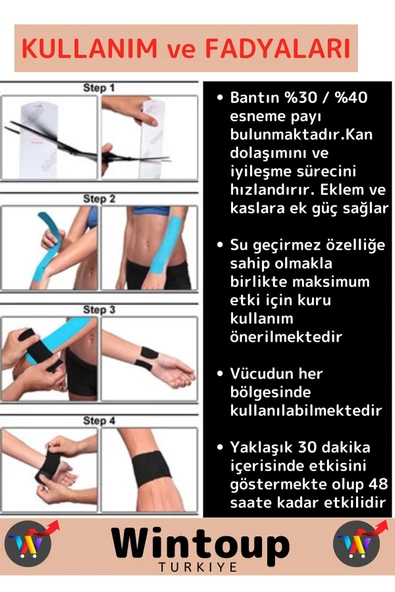 Özel Tasarım Büyük Boy Kas Eklem Bel Bacak Kol Boyun Sırt Omuz Karın Kalça Ağrı Bandı Ten - 3