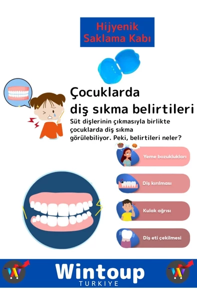 Özel Üretim Çene Sıkma Diş Gıcırdatma Bruxism Gece Plağı Koruyucu Aparatı Dişlik Uyku Aparatı 1 Adet - 2