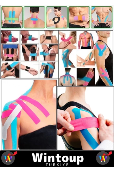 Premium Hızlı Etkili Büyük Boy Kas Eklem Bel Bacak Kol Boyun Sırt Omuz Karın Kalça Ağrı Bandı Siyah - 2