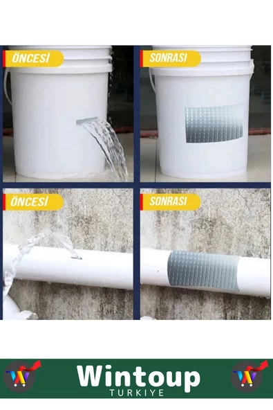 Premium Seri Süper Güçlü Su Geçirmez Yeşil Çok Amaçlı Tamir ve İzolasyon Bandı 48mm x 10m 5 Adet - Resim 3