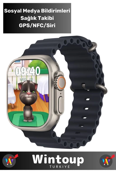 Hk9 Ultra 2 Chat Gpt/2 Gb Dahili Hafızalı/dinamik Adalı Amoled Gen 3 Watch Ultra 2 Akıllı Saat - Resim 2