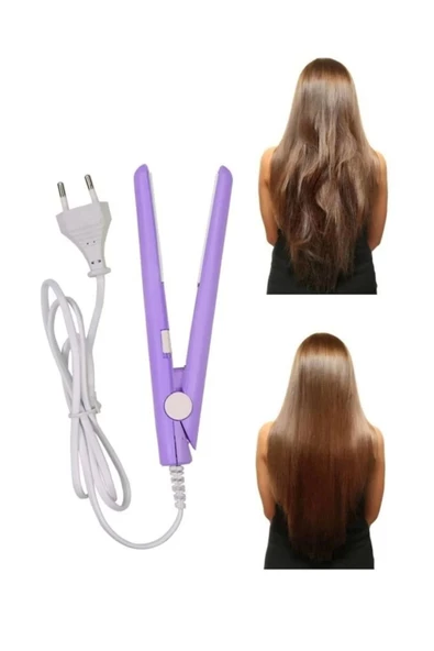 Seyahat Tipi Mini Boy Saç Düzleştirici Seramik Uçlu Düzleştirici - 3