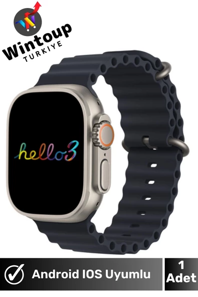 Watch Ultra Hello 3 Plus Amoled 4gb Hafıza Özellikli Akıllı Saat Tüm Telefonlara Uyumlu Smartwatch ürün görseli