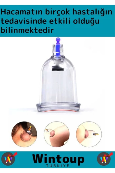 Özel Üretim Yüksek Kaliteli Selülit Çatlak Giderici Vakumlu 24'lü Hacamat Kupası Seti - 3