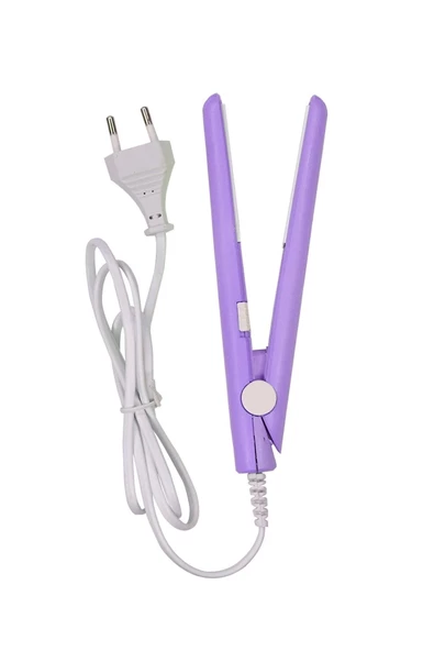 Seyahat Tipi Mini Saç Düzleştirici Mor - 6