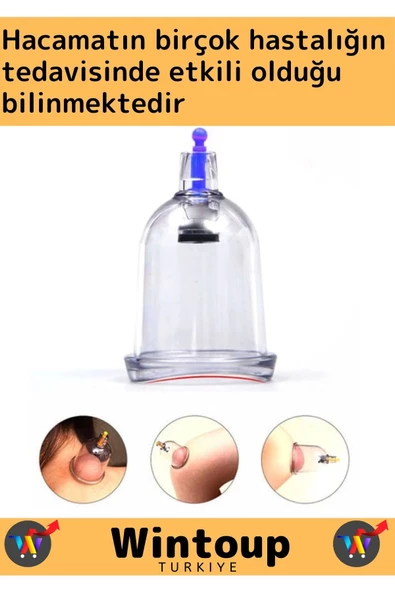 Özel Üretim Yüksek Kaliteli Selülit Çatlak Giderici Vakumlu 36'lı Hacamat Kupası Seti - 3