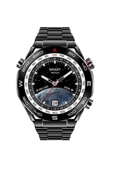 SK 4 Ultimate Amoled Ekran 49 Mm 1.62 Inch BT Call/Bildirim/NFC/GPSAkıllı Saat 2 Strap - Resim 3