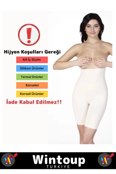 Özel Üretim Toparlayıcı Sıkılaştırıcı Vücut Şekillendirici Kaymaz Ağraflı Yüksek Bel Slip Korse - 4