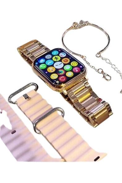 Premium Box G9 Mini Plus 3 Strap+Bracelet BT Call Sağlık Takibi Android/IOS New Version Watch - 2