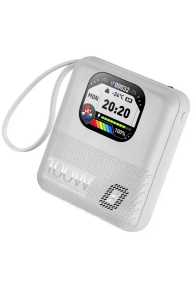 10000 mAh 100 Watt Mini Portable Powerbank Bt Call/Music/Audio Recording/Fast Charging 2024 New - 2