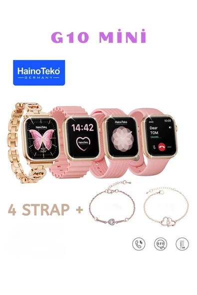 Premium Version G10 Mini 4 Kordonlu Kadın Saat BT Call/Sağlık Takibi Özellikli Android ios Destekli ürün görseli