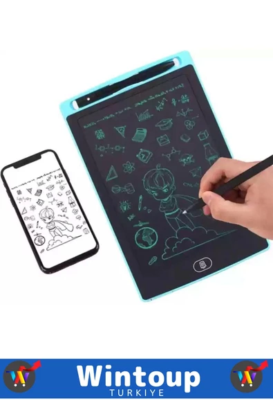 Özel Üretim 8.5 Inch LCD Dijital Kalemli Çocuk Not Resim Grafik Çizim Eğitim Tableti - 2