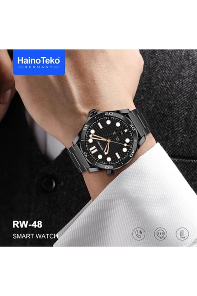 RW 48 Classic Series Amoled Ekran Watch With 3 Strap - 3