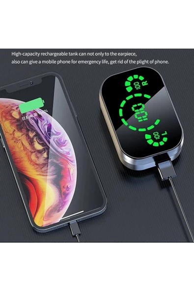 Reeder Tüm Modellerle Uyumlu Bluetoothlu Powerbankli Kulak Içi Tws Kulaklık - 4