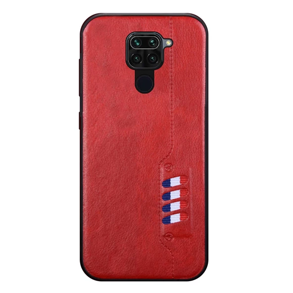 Xiaomi Redmi Note 9 Kılıf Busy Deri Arka Kapak - 4