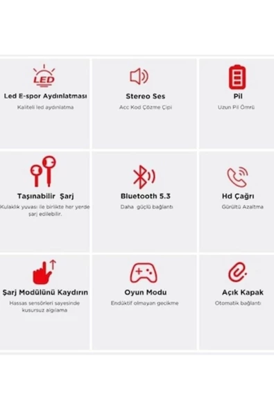 Redmi Note 11 PRO Uyumlu M80 Powerbank ve Anc özellikli bluetooth kulaklık - 4